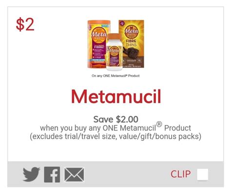 Free Printable Coupon For Metamucil