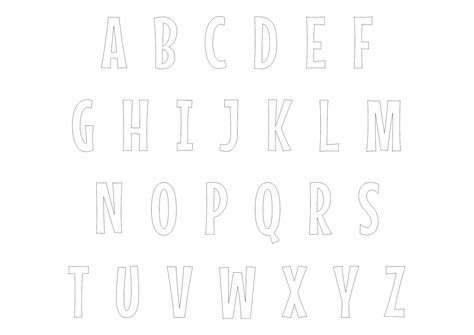 Free Printable Cut Out Letters
