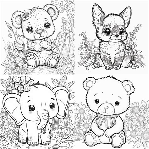 Free Printable Cute Baby Animal Coloring Pages