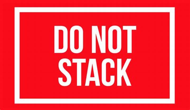 Free Printable Do Not Stack Labels