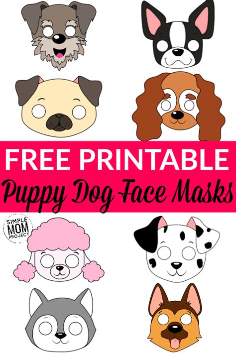 Free Printable Dog Face Template