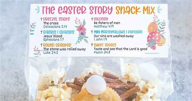 Free Printable Easter Easter Story Snack Mix