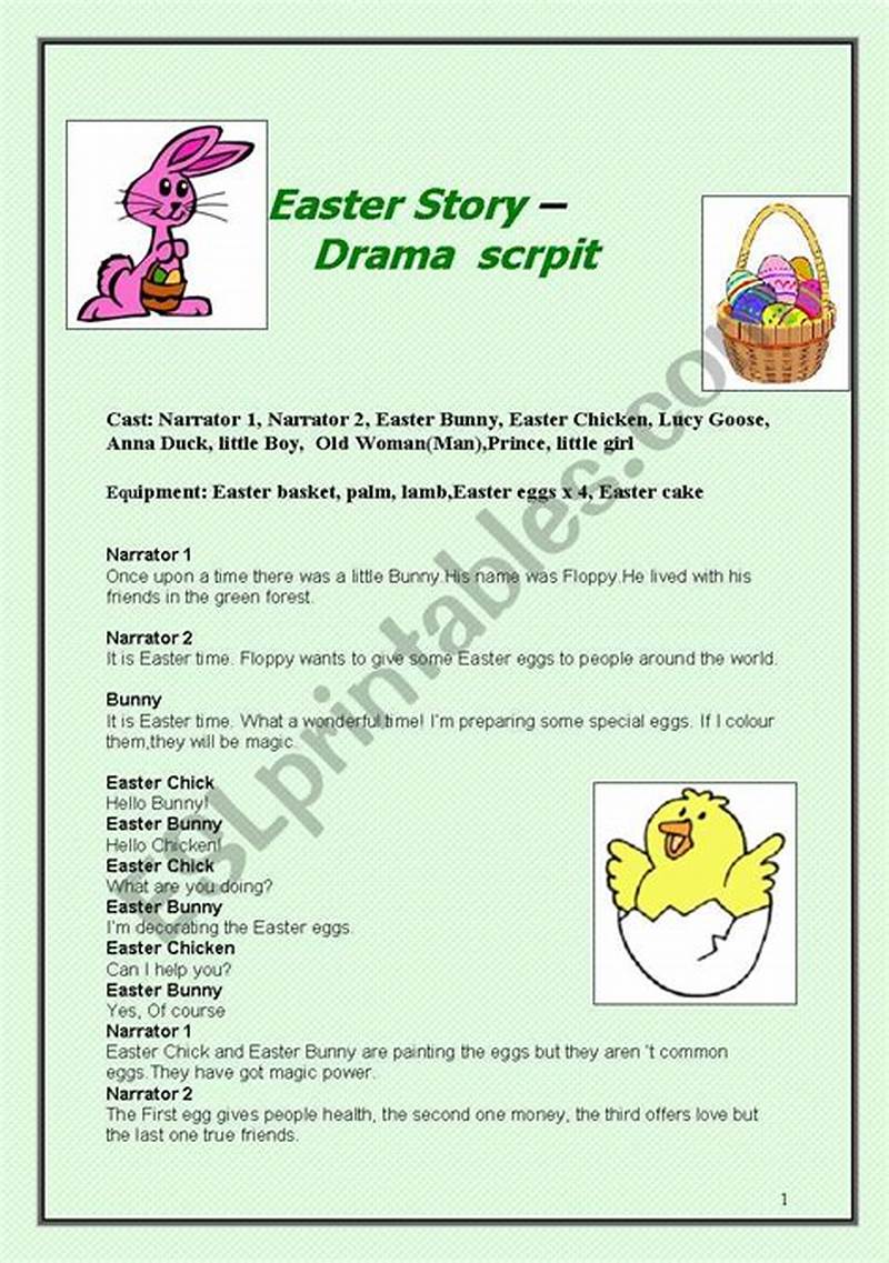 Free Printable Easter Play Script