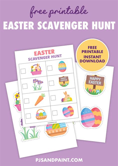 Free Printable Easter Scavenger Hunt