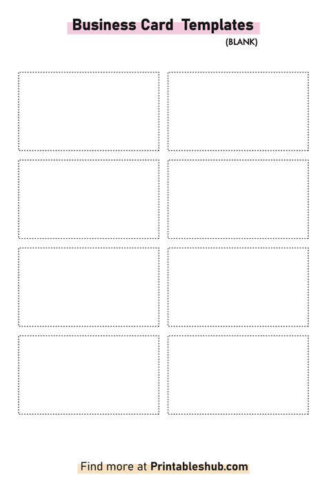 Free Printable Editable Business Cards