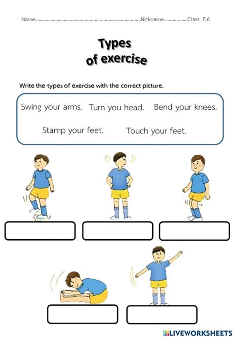 Free Printable Exercise Worksheets