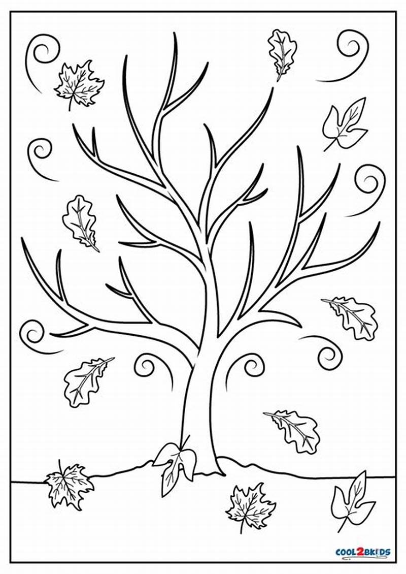 Free Printable Fall Tree Coloring Pages