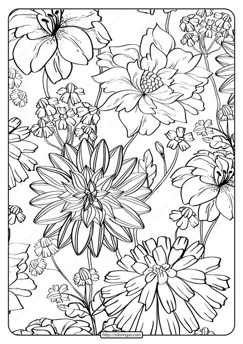 Free Printable Flowers To Color