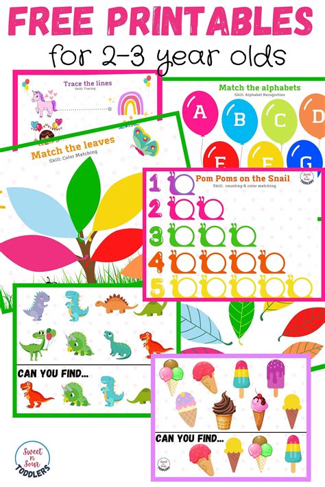 Free Printable For 2 Year Olds