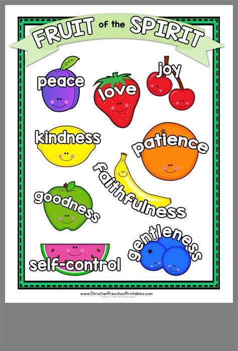 Free Printable Fruit Of The Spirit Lesson For Teens