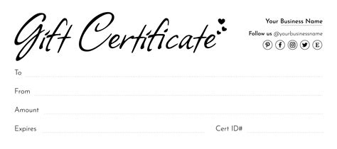 Free Printable Gift Certificate