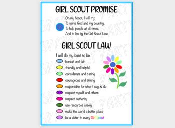 Free Printable Girl Scout Law