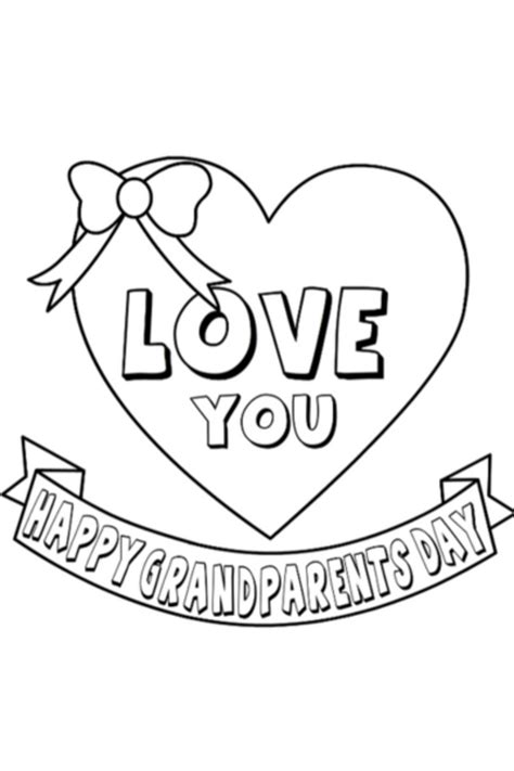 Free Printable Grandparents Day Cards To Color