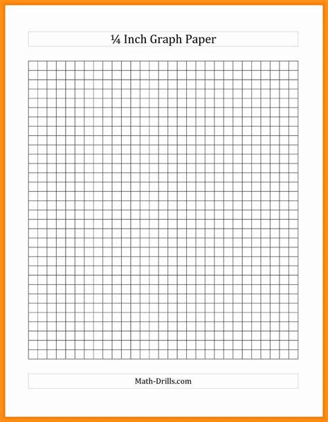 Free Printable Graph Paper 1/4 Inch