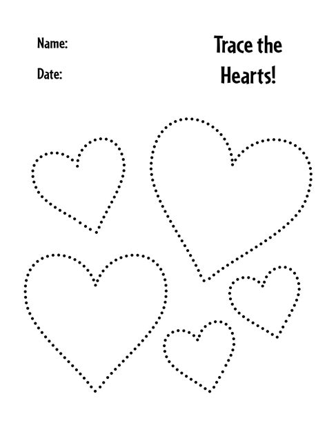 Free Printable Heart Shape Poster Preschool Mom.com