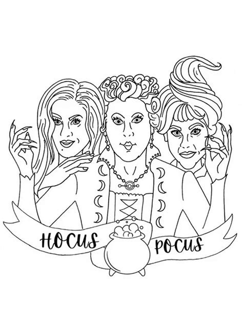 Free Printable Hocus Pocus Coloring Pages