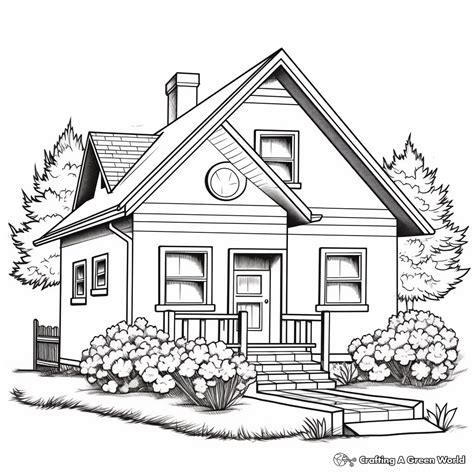Free Printable House Coloring Pages