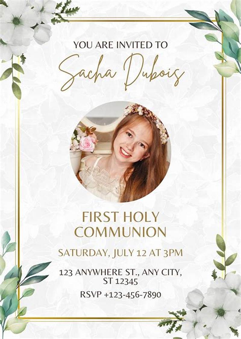 Free Printable Invitations For First Communion