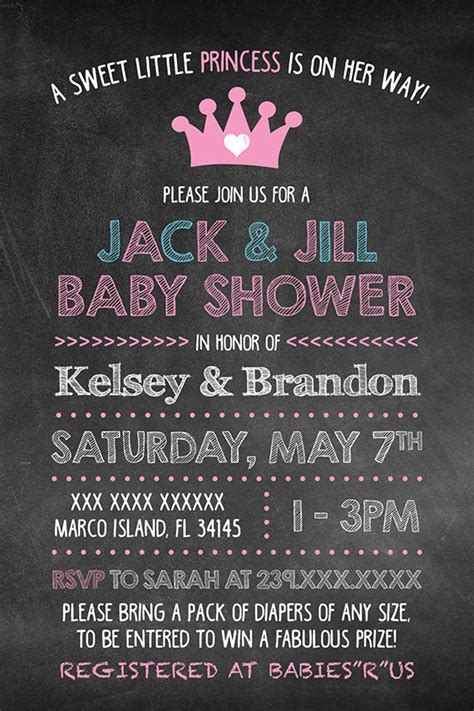 Free Printable Jack And Jill Baby Shower Invitations