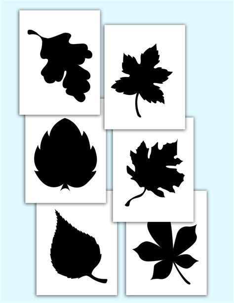 Free Printable Leaves Stencils