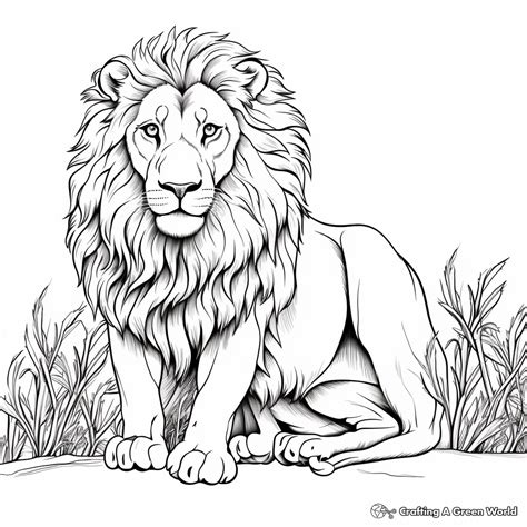 Free Printable Lion Coloring Pages