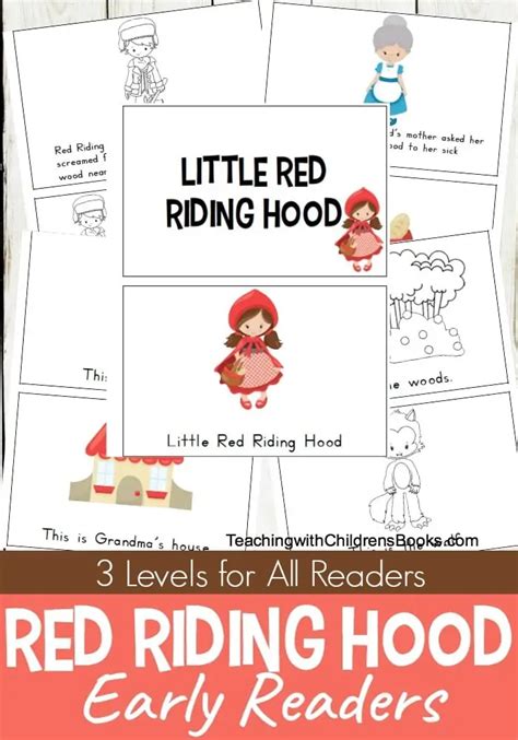 Free Printable Little Red Riding Hood Mini Book Set