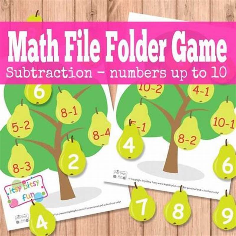 Free Printable Math File Folder Games