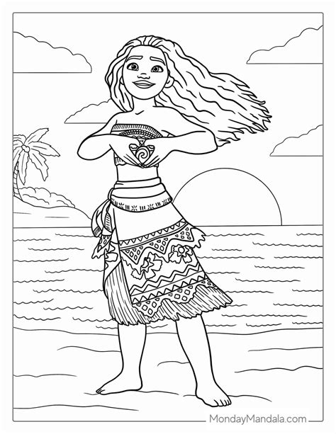 Free Printable Moana Coloring Page