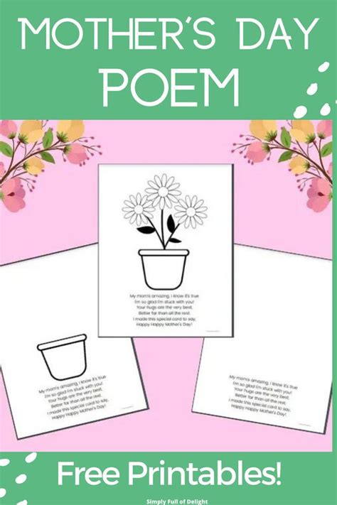 Free Printable Mothers Day Poems