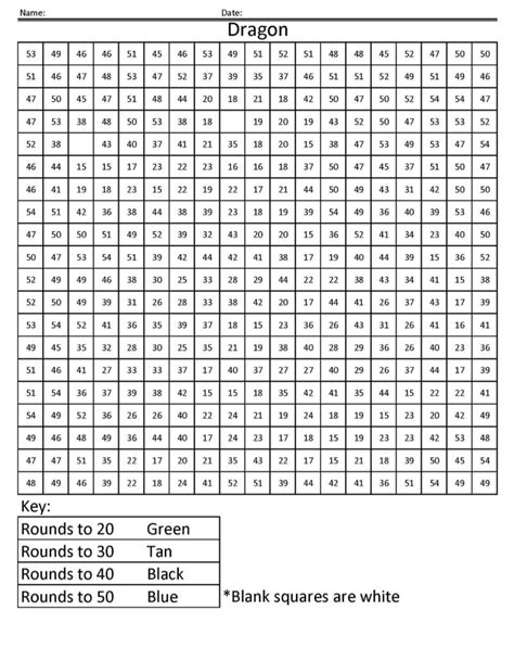 Free Printable Mystery Color By Number