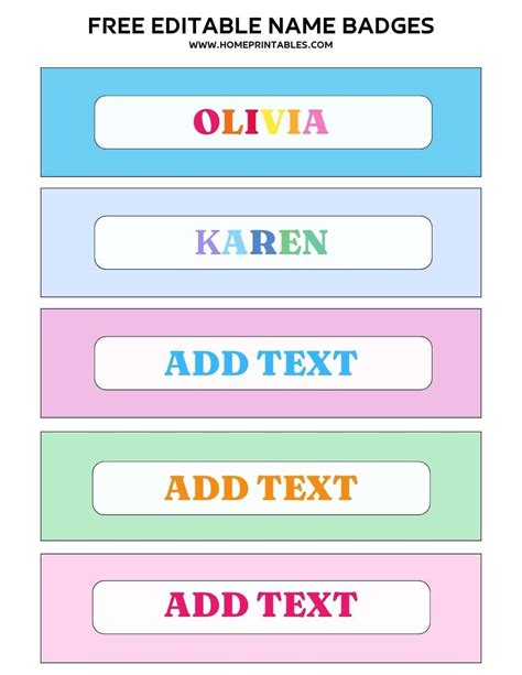 Free Printable Name Label