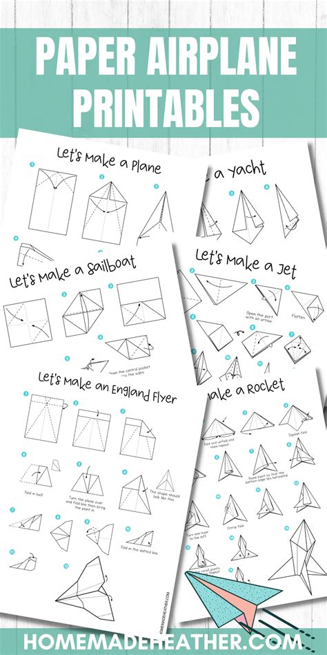 Free Printable Paper Airplane Templates For Kids