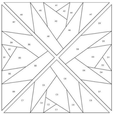 Free Printable Paper Piecing Patterns For Quilting 15 Inch
