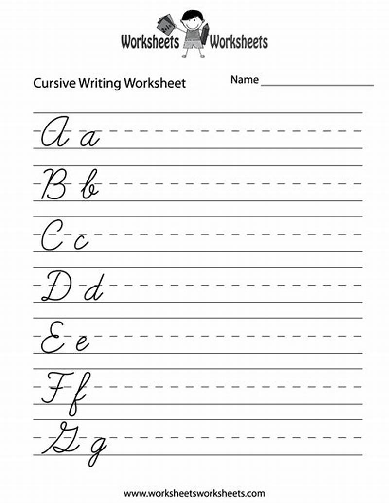 Free Printable Practice Cursive Writing Sheets