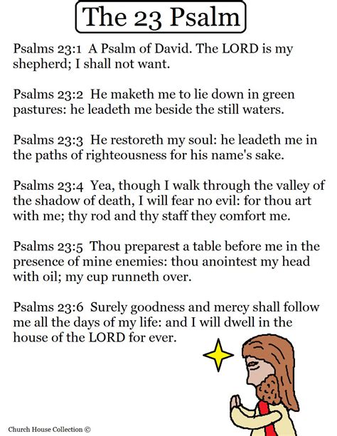 Free Printable Psalm 23 Kjv Printable