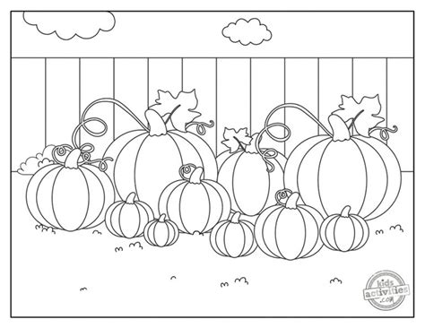 Free Printable Pumpkin Patch Coloring Pages