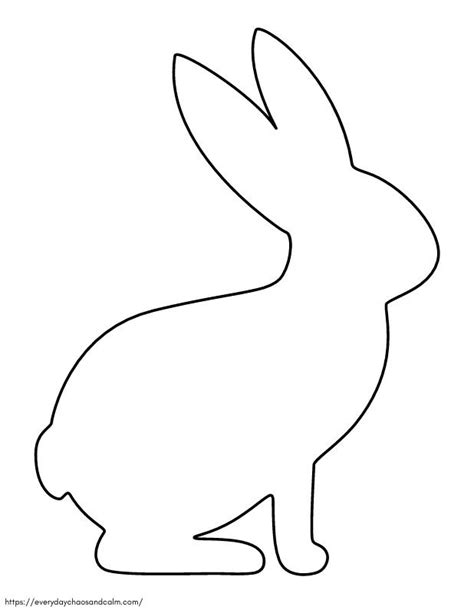 Free Printable Rabbit Template
