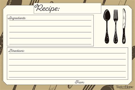 Free Printable Recipe Cards