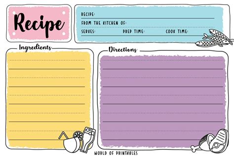Free Printable Recipe Cards That You Can Type On