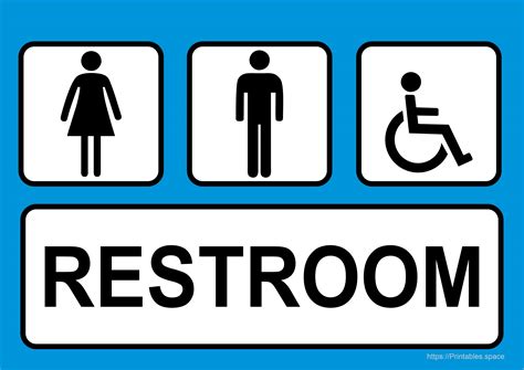 Free Printable Restroom Signs