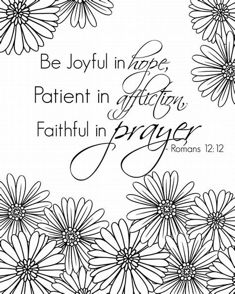 Free Printable Scripture Verse Coloring Pages