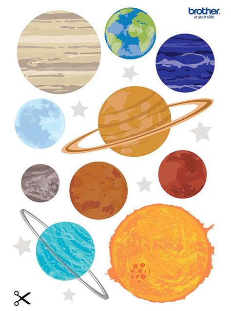 Free Printable Solar Large Planet Cutouts