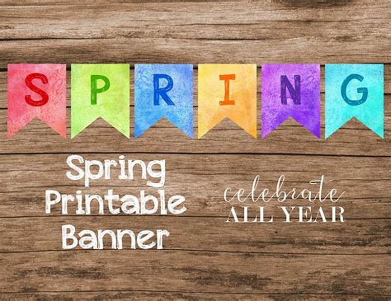 Free Printable Spring Banner