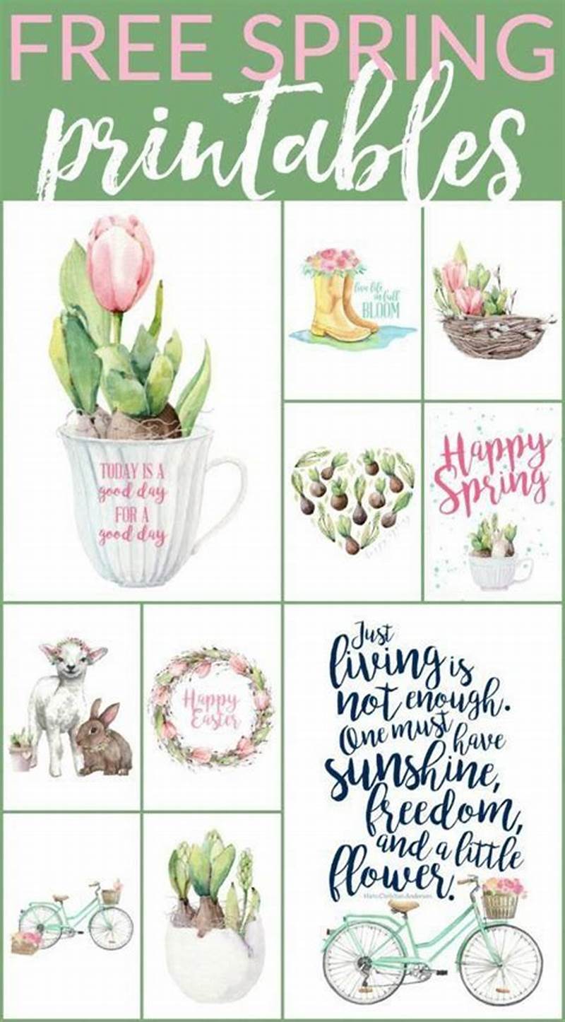 Free Printable Spring Decorations