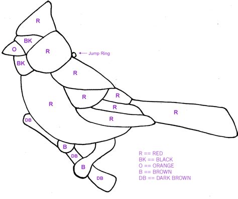 Free Printable Stained Glass Bird Patterns