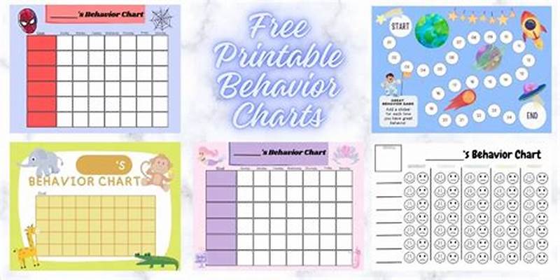 Free Printable Sticker Charts For Good Behavior
