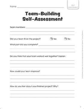 Free Printable Team Building Worksheets For The Workplace