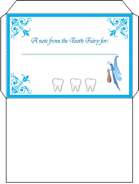 Free Printable Tooth Fairy Letter And Envelope