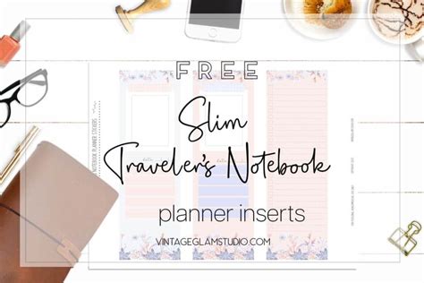 Free Printable Traveler's Notebook Inserts And Covers