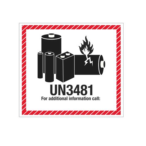 Free Printable Un3481 Label